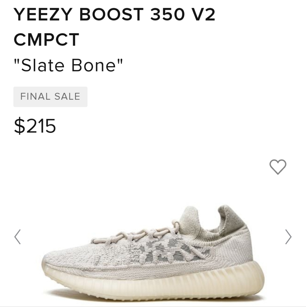 Yeezy Boost 350 V2 Cmpct Bone